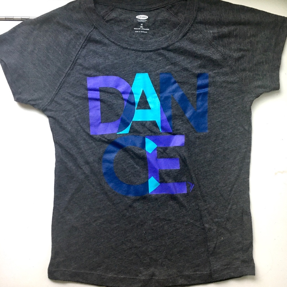 Old Navy Gray “DANCE” Kids T-Shirt